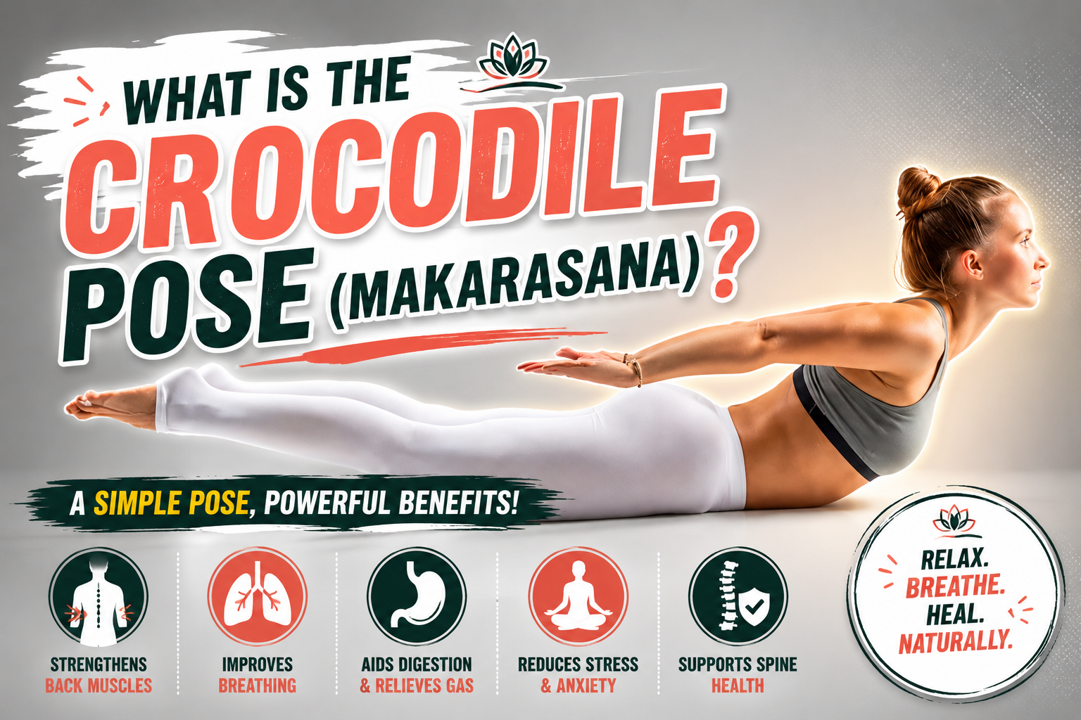 Benefits And Steps Of Crocodile Pose (Makarasana)