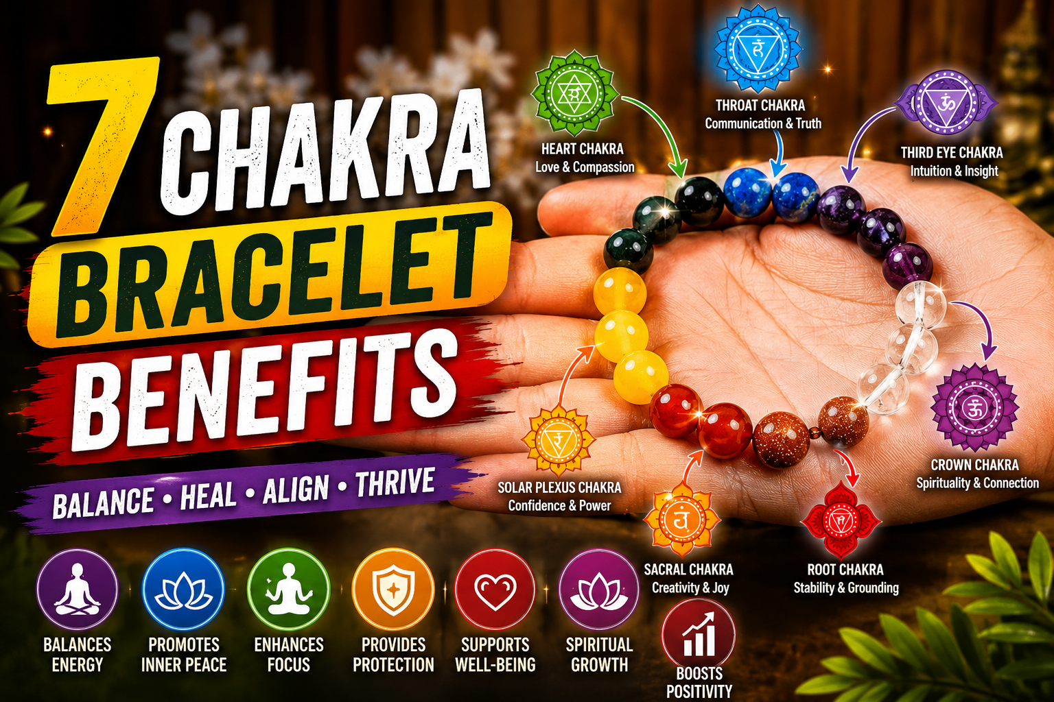 The Meaning and Benefits of Wearing a 7 Chakra Bracelet