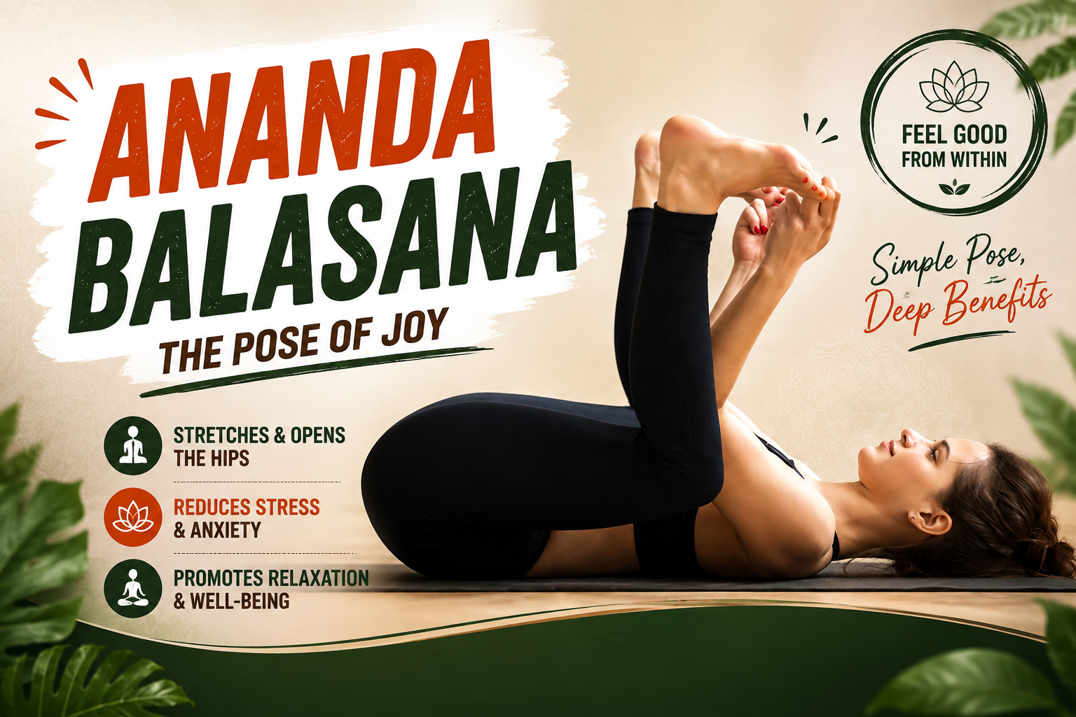 Ananda Balasana – Happy Baby Pose in yoga practice