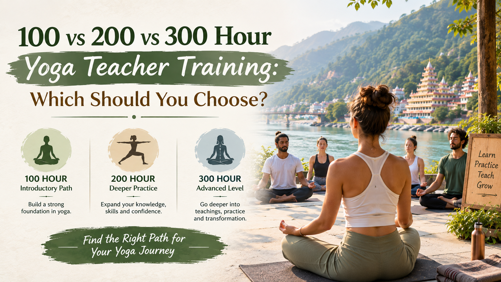 100 vs 200 vs 300 Hour Yoga Teacher Training: Which Should You Choose?