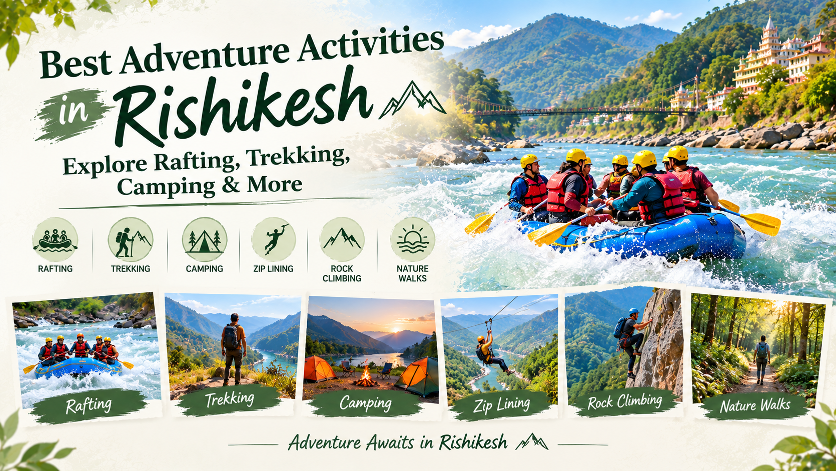 Rishikesh Best Adventure Activities: Explore Rafting, Trekking, Camping & More