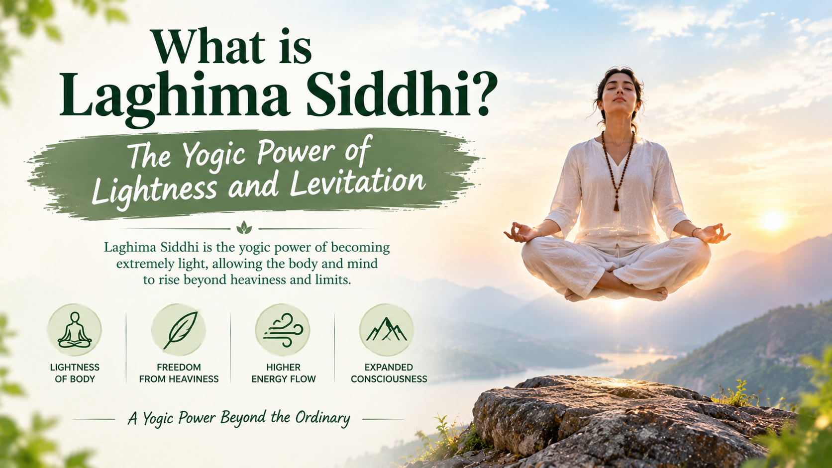 What is Laghima Siddhi? Best The Yogic Power of Lightness and Levitation