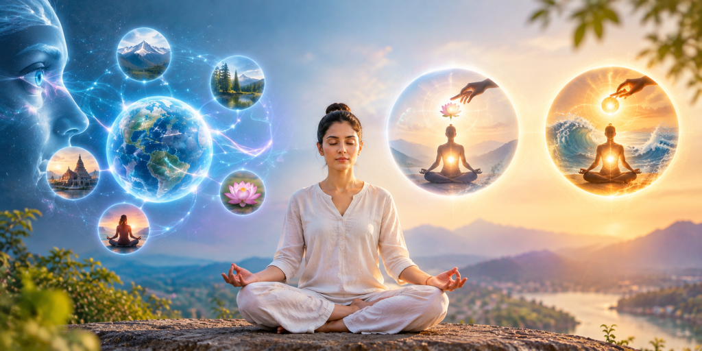 Science of Non Locality and Prapti Siddhi