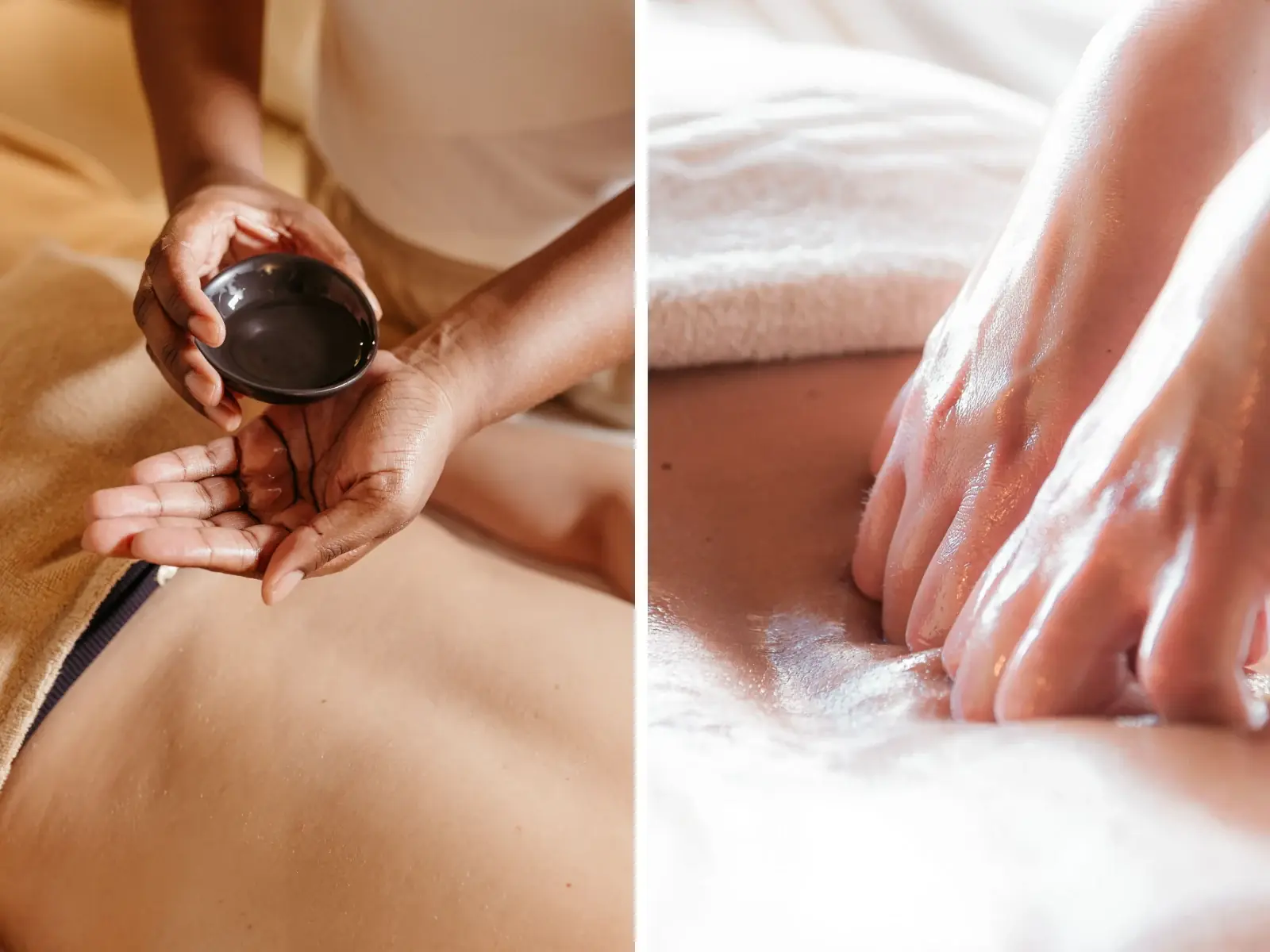 Abhyanga full-body oil massage during the Ayurveda and detox retreat
