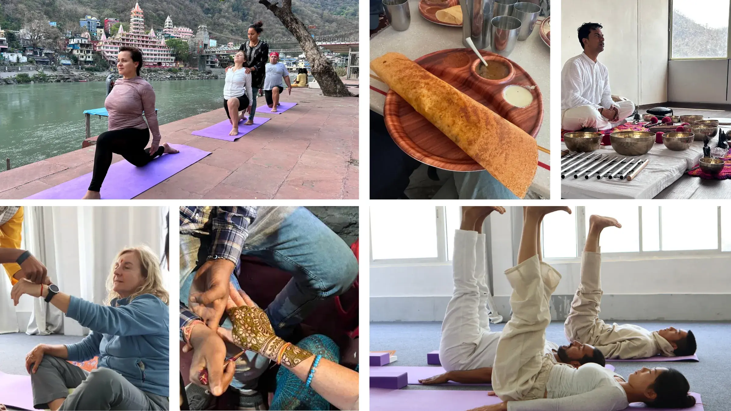 Om Setu Yogashala campus and yoga shala in Tapovan, Rishikesh